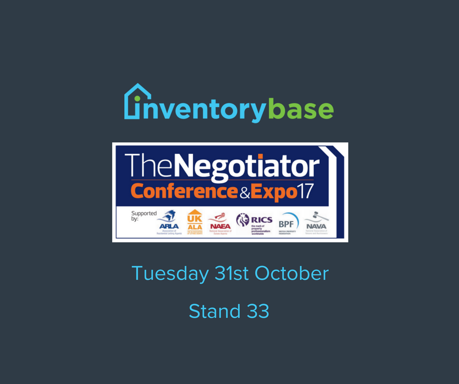 InventoryBase to showcase their pioneering software to Estate & Letting Agents at The Negotiator Conference