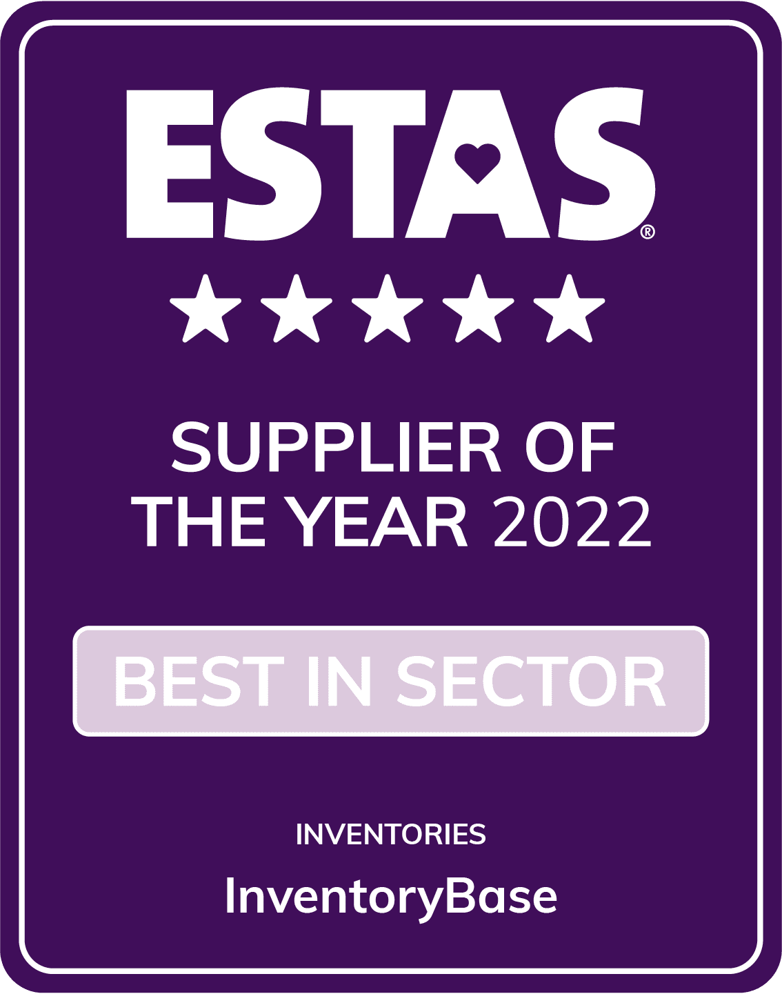 Inventory Base Wins ESTAS Best in Sector Inventory Services 2022